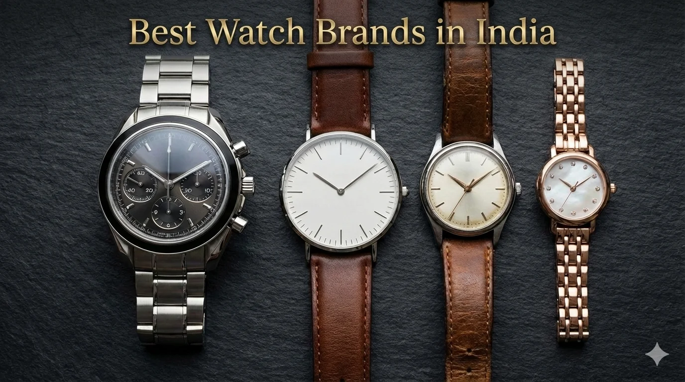 Best watch brands in India featuring luxury, Swiss, and Indian wristwatches