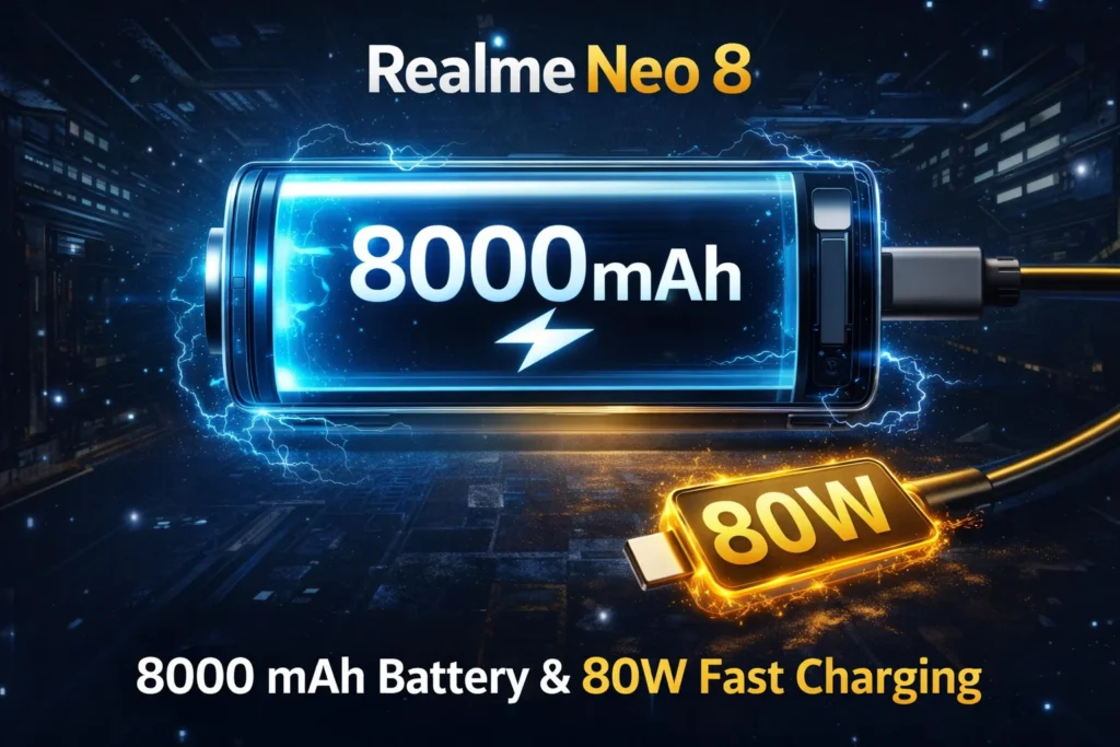 Realmi neo 8 Battery with Fast Charging