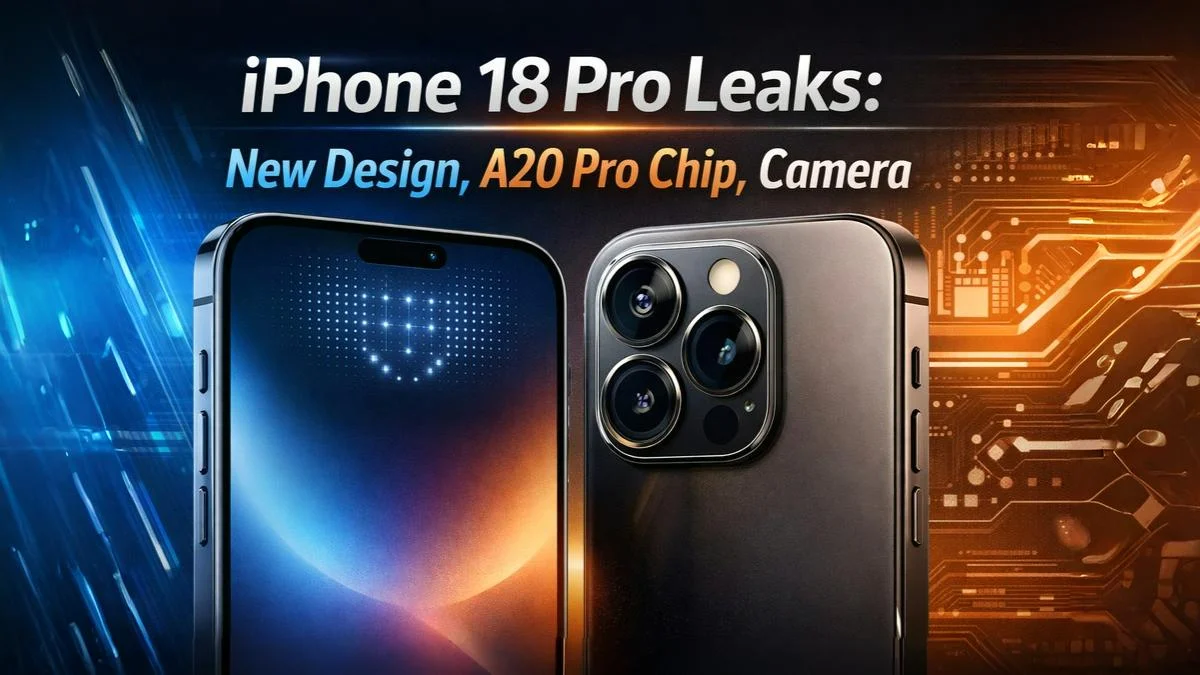 iPhone 18 Pro leaks showing new design, A20 Pro chip and advanced camera upgrades