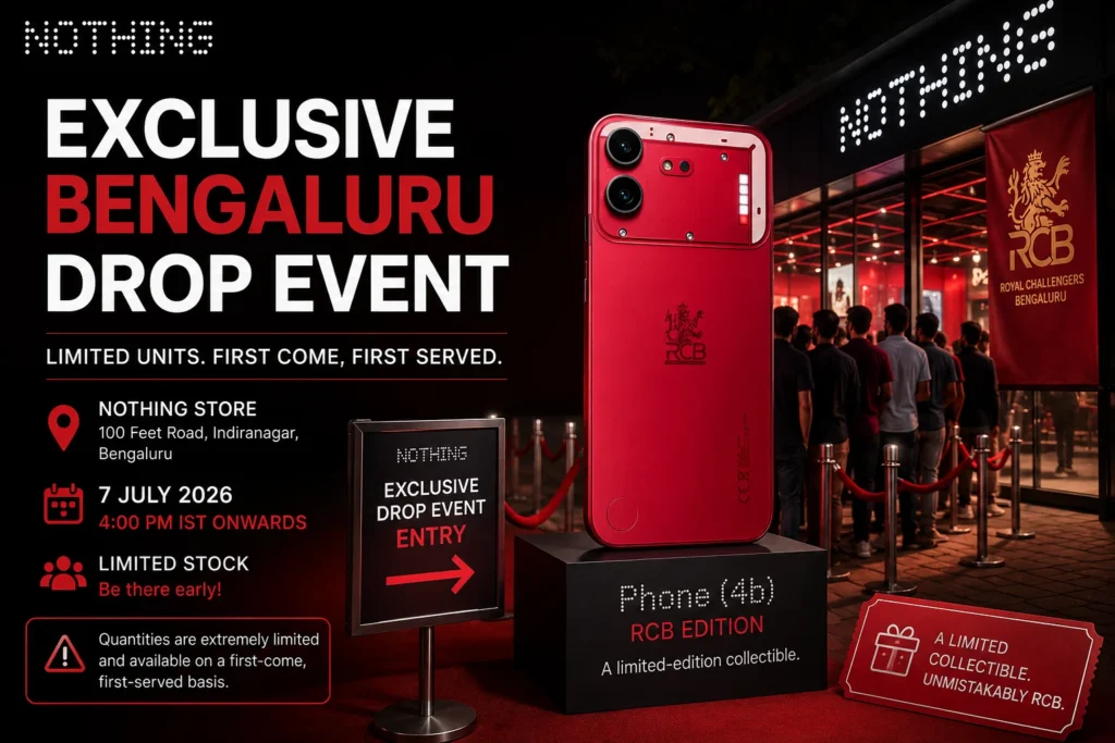 Nothing Phone 4b RCB Edition Exclusive Bengaluru Drop Event